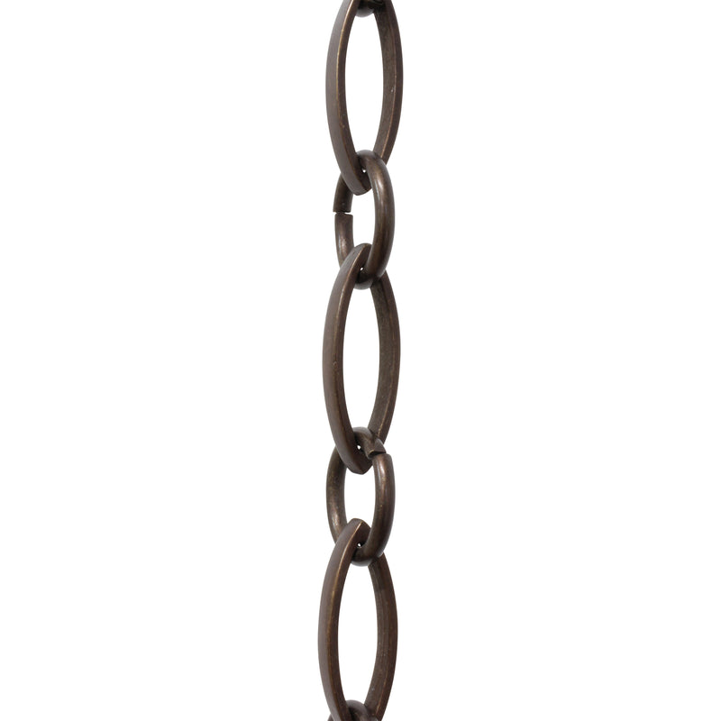 Chain BR26-U Loop Chandelier Chain with Oval Unwelded Brass links and Oval Joining links, Antique Brass