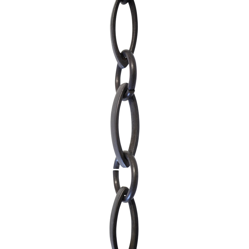 Chain BR26-U Loop Chandelier Chain with Oval Unwelded Brass links and Oval Joining links, Antique Brass