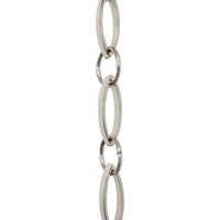 Chain BR26-U Loop Chandelier Chain with Oval Unwelded Brass links and Oval Joining links, Antique Brass