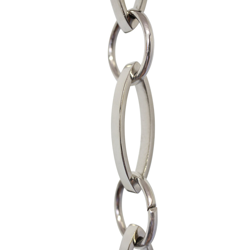 Chain BR26-U Loop Chandelier Chain with Oval Unwelded Brass links and Oval Joining links, Antique Brass