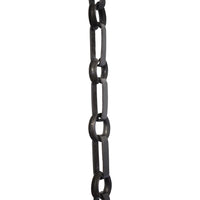 Chain BR27-W Rectangle Chandelier Chain with Welded Brass links and Round Joining links, Antique Brass