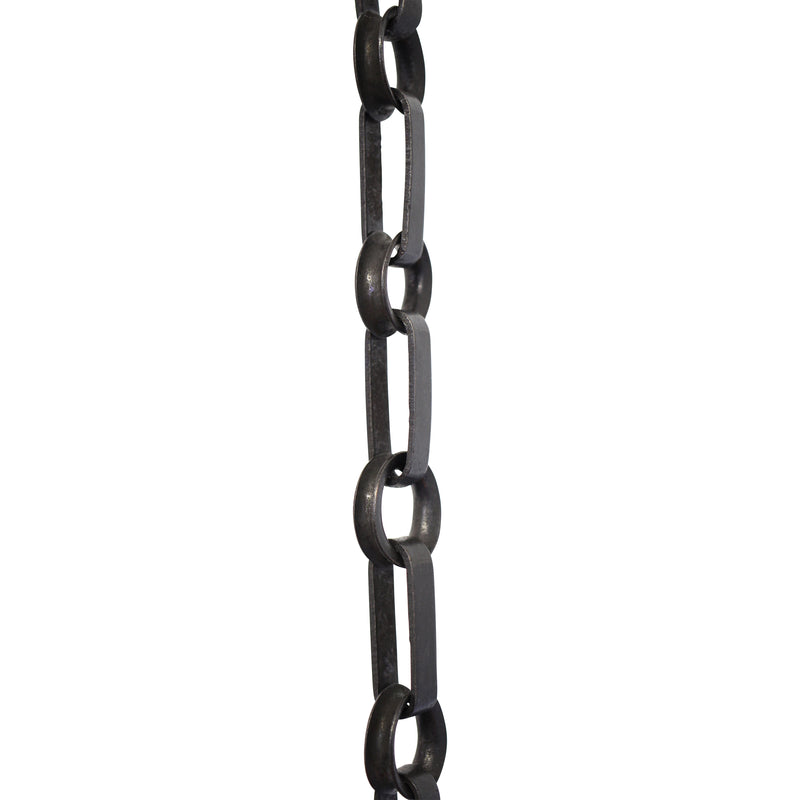 Chain BR27-W Rectangle Chandelier Chain with Welded Brass links and Round Joining links, Antique Brass