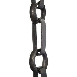 Chain BR27-W Rectangle Chandelier Chain with Welded Brass links and Round Joining links, Antique Brass
