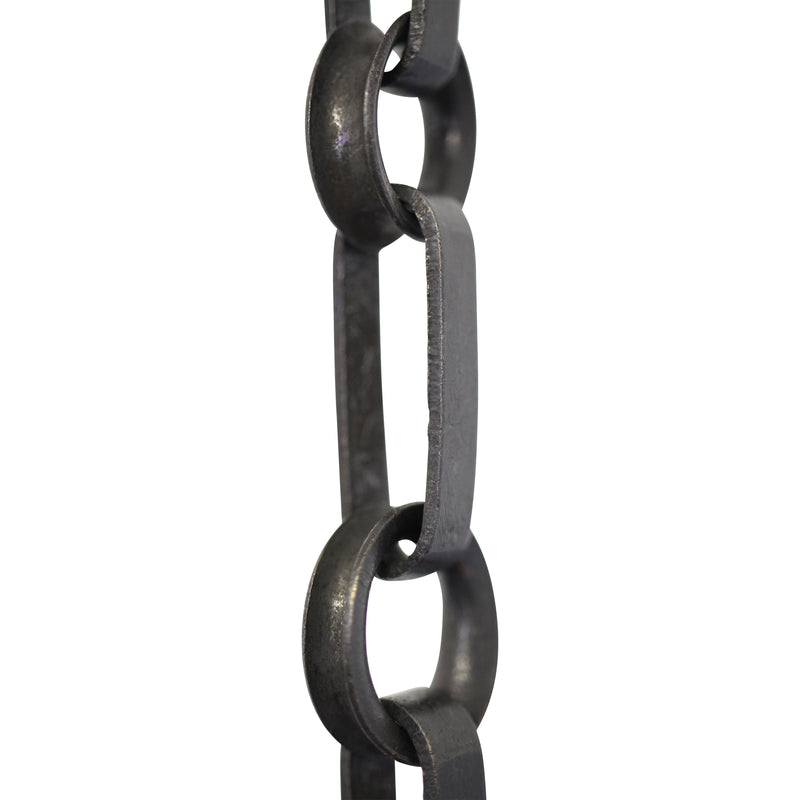 Chain BR27-W Rectangle Chandelier Chain with Welded Brass links and Round Joining links, Antique Brass