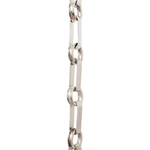 Chain BR27-W Rectangle Chandelier Chain with Welded Brass links and Round Joining links, Antique Brass