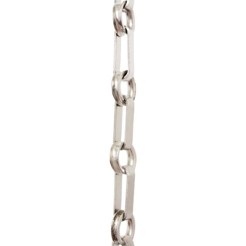 Chain BR27-W Rectangle Chandelier Chain with Welded Brass links and Round Joining links, Antique Brass