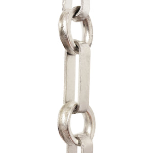 Chain BR27-W Rectangle Chandelier Chain with Welded Brass links and Round Joining links, Antique Brass