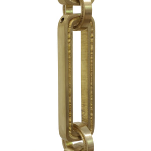 Chain BR28-H Rectangle Hinge Chandelier Chain with Hinge Brass links and Round Joining links, Antique Brass