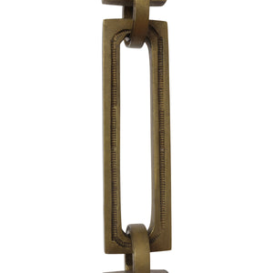 Chain BR29-H Rectangle Hinge Chandelier Chain with Hinge Brass links and Round Joining links, Antique Brass