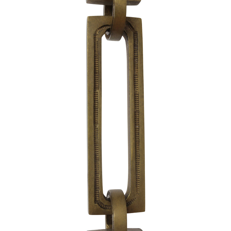 Chain BR29-H Rectangle Hinge Chandelier Chain with Hinge Brass links and Round Joining links, Antique Brass