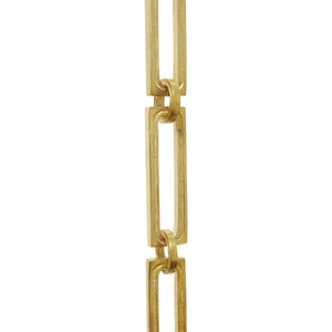 Chain BR29-H Rectangle Hinge Chandelier Chain with Hinge Brass links and Round Joining links, Antique Brass