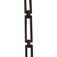 Chain BR29-H Rectangle Hinge Chandelier Chain with Hinge Brass links and Round Joining links, Antique Brass