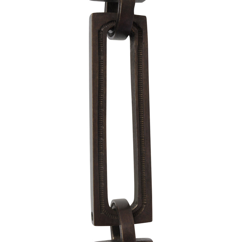 Chain BR29-H Rectangle Hinge Chandelier Chain with Hinge Brass links and Round Joining links, Antique Brass