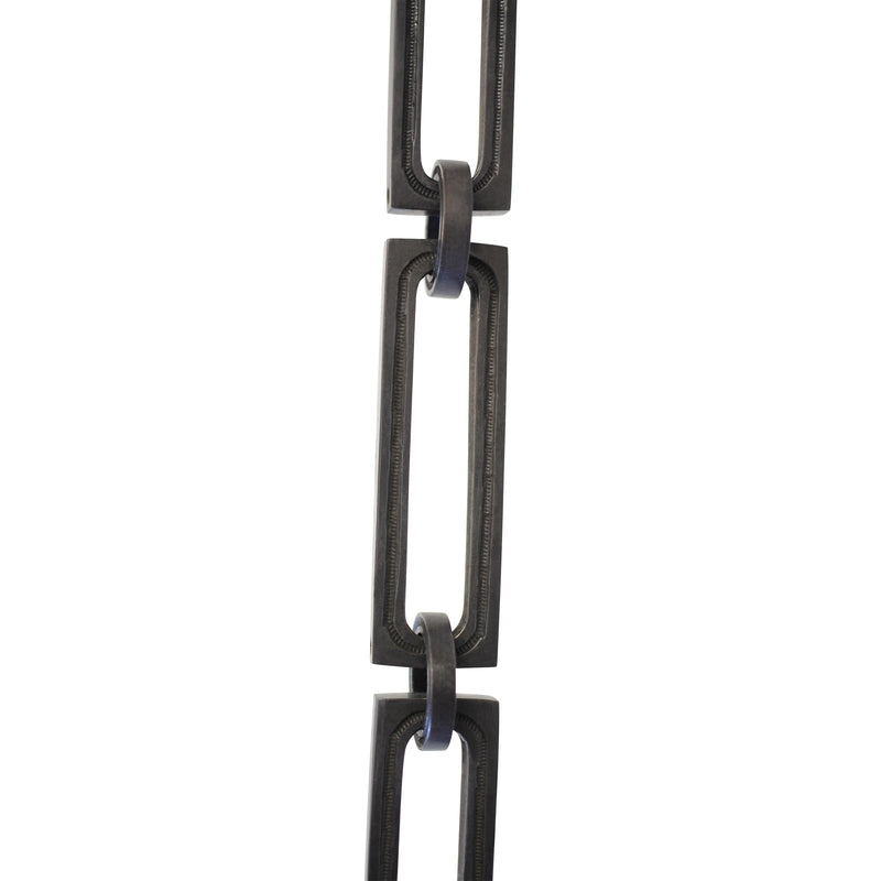 Chain BR29-H Rectangle Hinge Chandelier Chain with Hinge Brass links and Round Joining links, Antique Brass