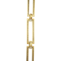 Chain BR29-H Rectangle, Hinge Chandelier Chain with Hinge Brass links and Round Joining links, Antique Brass