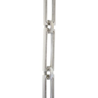 Chain BR29-H Rectangle Hinge Chandelier Chain with Hinge Brass links and Round Joining links, Antique Brass