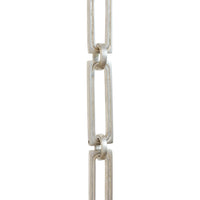 Chain BR29-H Rectangle Hinge Chandelier Chain with Hinge Brass links and Round Joining links, Antique Brass