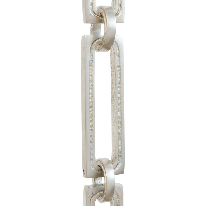 Chain BR29-H Rectangle Hinge Chandelier Chain with Hinge Brass links and Round Joining links, Antique Brass