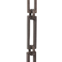 Chain BR29L-H Large Rectangle, Hinge Chandelier Chain with Rectangle Hinge Brass links and Round Joining links, Antique Brass