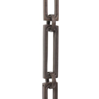 Chain BR29L-H Large Rectangle Hinge Chandelier Chain with Hinge Brass links and Round Joining links, Antique Brass