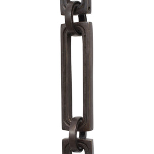 Chain BR29L-H Large Rectangle, Hinge Chandelier Chain with Rectangle Hinge Brass links and Round Joining links, Antique Brass