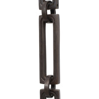 Chain BR29L-H Large Rectangle Hinge Chandelier Chain with Hinge Brass links and Round Joining links, Antique Brass