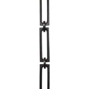 Chain BR29L-H Large Rectangle Hinge Chandelier Chain with Hinge Brass links and Round Joining links, Antique Brass