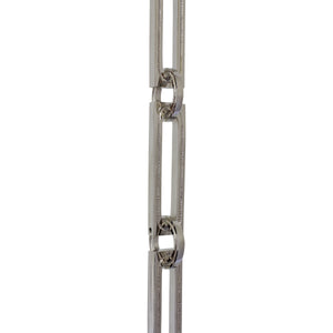 Chain BR29L-H Large Rectangle, Hinge Chandelier Chain with Rectangle Hinge Brass links and Round Joining links, Antique Brass