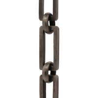 Chain BR31-H Rectangle Hinge Chandelier Chain with Hinge Brass links and Round Joining links, Antique Brass