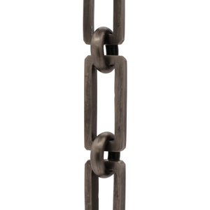 Chain BR31-H Rectangle Hinge Chandelier Chain with Hinge Brass links and Round Joining links, Antique Brass