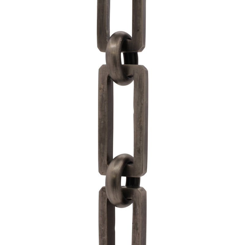 Chain BR31-H Rectangle Hinge Chandelier Chain with Hinge Brass links and Round Joining links, Antique Brass