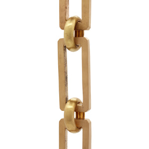 Chain BR31-H Rectangle Hinge Chandelier Chain with Hinge Brass links and Round Joining links, Antique Brass