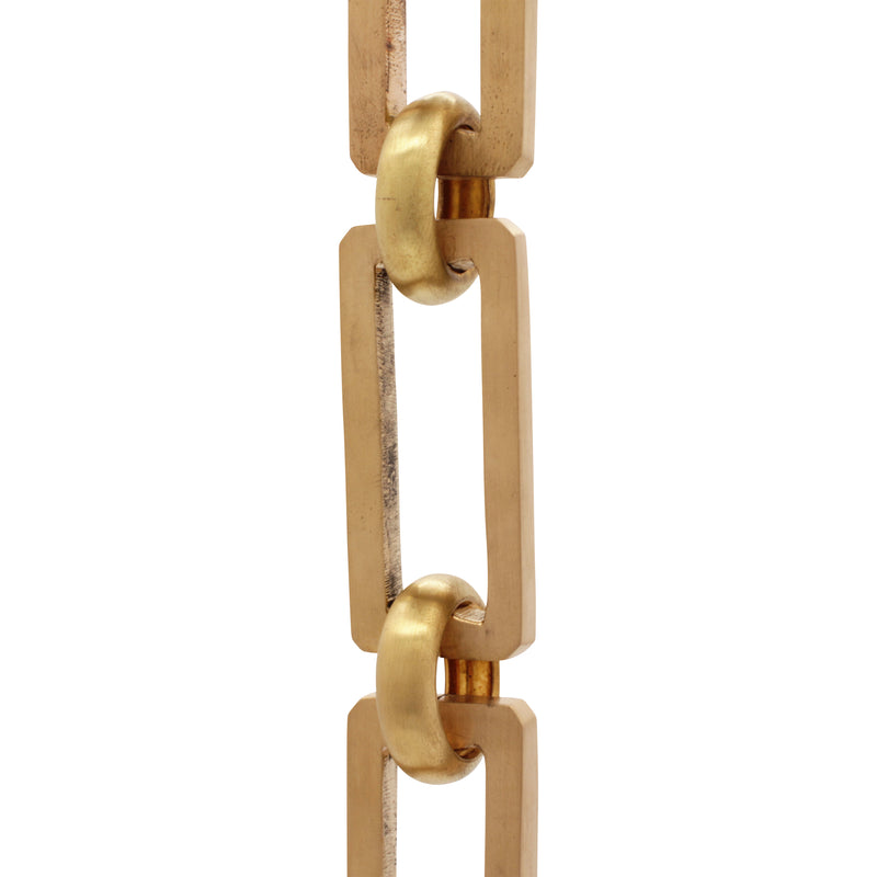 Chain BR31-H Rectangle Hinge Chandelier Chain with Hinge Brass links and Round Joining links, Antique Brass