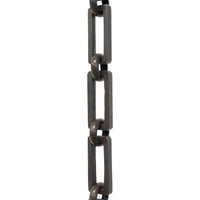 Chain BR31-H Rectangle Hinge Chandelier Chain with Hinge Brass links and Round Joining links, Antique Brass