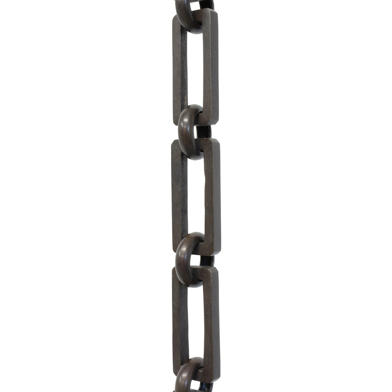 Chain BR31-H Rectangle Hinge Chandelier Chain with Hinge Brass links and Round Joining links, Antique Brass