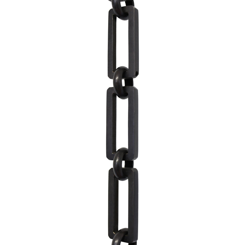 Chain BR31-H Rectangle Hinge Chandelier Chain with Hinge Brass links and Round Joining links, Antique Brass