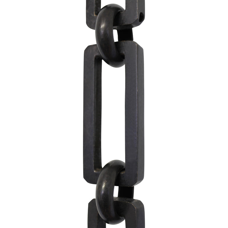 Chain BR31-H Rectangle Hinge Chandelier Chain with Hinge Brass links and Round Joining links, Antique Brass