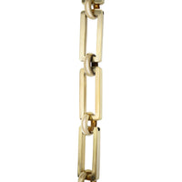 Chain BR31-H Rectangle Hinge Chandelier Chain with Hinge Brass links and Round Joining links, Antique Brass