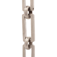 Chain BR31-H Rectangle Hinge Chandelier Chain with Hinge Brass links and Round Joining links, Antique Brass