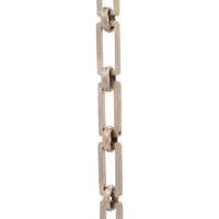 Chain BR31-H Rectangle Hinge Chandelier Chain with Hinge Brass links and Round Joining links, Antique Brass