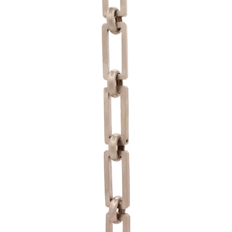 Chain BR31-H Rectangle Hinge Chandelier Chain with Hinge Brass links and Round Joining links, Antique Brass