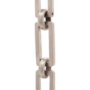 Chain BR31-H Rectangle, Hinge Chandelier Chain with Hinge Brass links and Round Joining links, Antique Nickel