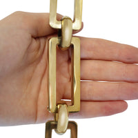Chain BR31-H Rectangle Hinge Chandelier Chain with Hinge Brass links and Round Joining links, Antique Brass