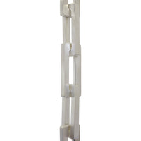 Chain BR31L-H Rectangle, Hinge Chandelier Chain with Hinge Brass links, Matte Silver