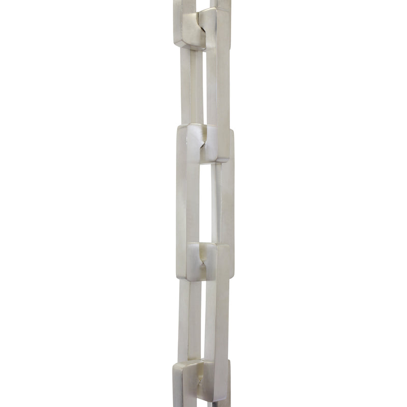 Chain BR31L-H Rectangle, Hinge Chandelier Chain with Hinge Brass links, Matte Silver