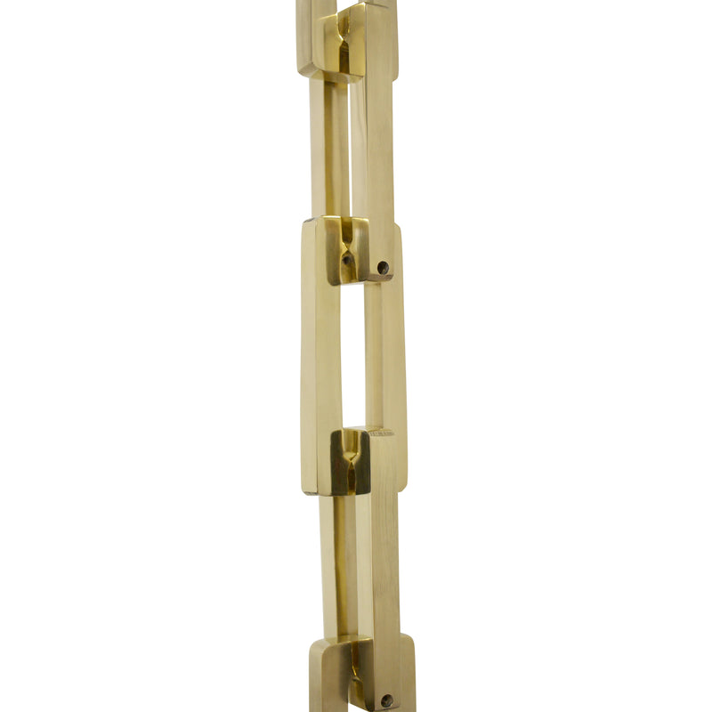 Chain BR31L-H Rectangle, Hinge Chandelier Chain with Hinge Brass links, Matte Silver