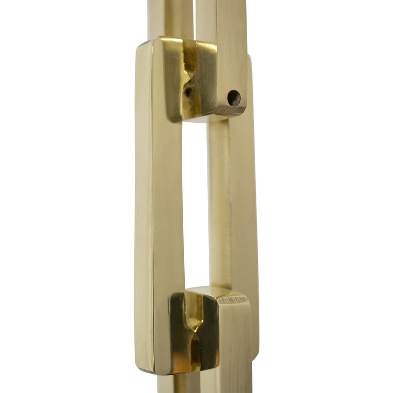 Chain BR31L-H Rectangle, Hinge Chandelier Chain with Hinge Brass links, Matte Silver