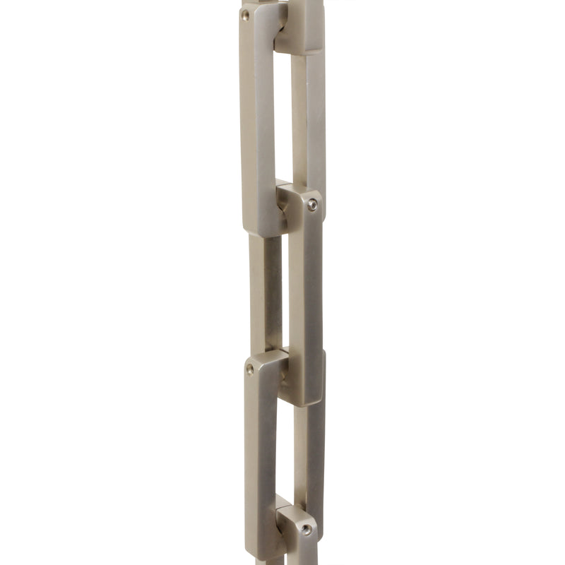 Chain BR31L-H Rectangle Hinge Chandelier Chain with Hinge Brass links, Antique Brass