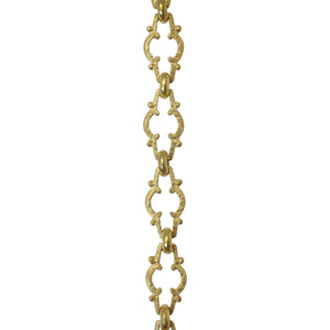 Chain BR36-U Vintage Chandelier Chain with Unwelded Brass links and Round Joining links, Antique Brass