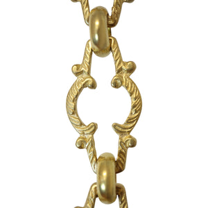 Chain BR36-U Vintage Chandelier Chain with Unwelded Brass links and Round Joining links, Antique Brass